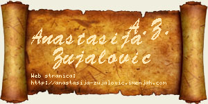 Anastasija Zujalović vizit kartica